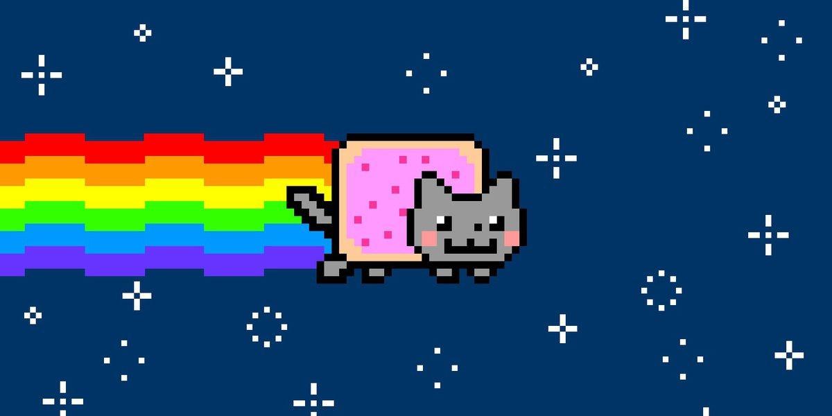 Nyan Cat - a 2011 meme promoted as an NFT